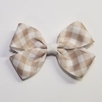 3" Oatmeal Gingham 
