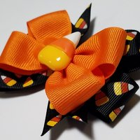 3.5" Candy Corn Glitter 