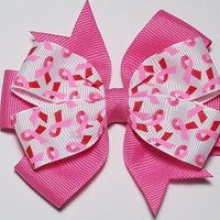 3.5" Pink & Red Awareness 