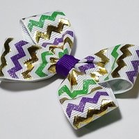 3" Mardi Gras Chevron