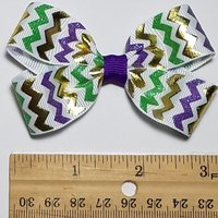 3" Mardi Gras Chevron
