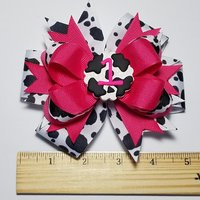 5" 1st Birthday Cow Print