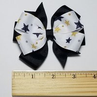 3.5" Black Gold Stars 