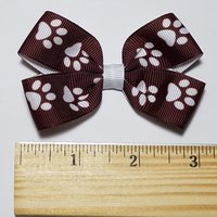 3" Maroon Paw Print 