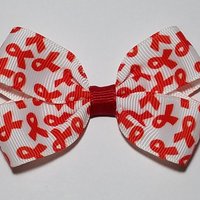 3" Red Awareness Ribbon