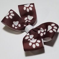3" Maroon Paw Print 