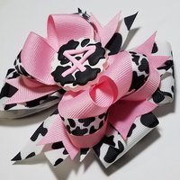 5" 4th Birthday Cow Print