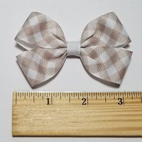3" Oatmeal Gingham 