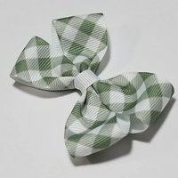 3" Green Gingham 