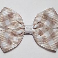 3" Oatmeal Gingham 