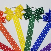 Polka Dot Ribbon Hair Bow Holder