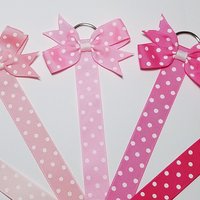 Polka Dot Ribbon Hair Bow Holder