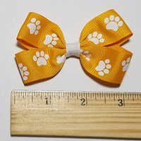 3"  Yellow Gold Paw Print 