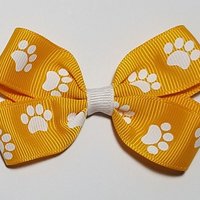3"  Yellow Gold Paw Print 