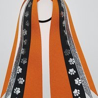 Metallic Silver Paw Print 