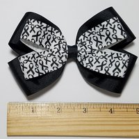 5" Black Awareness Ribbon 