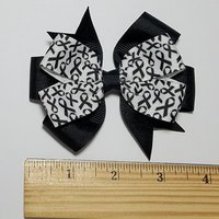 3.5" Black Awareness Ribbon 