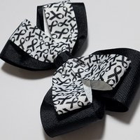 5" Black Awareness Ribbon 