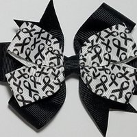 3.5" Black Awareness Ribbon 