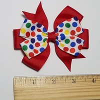 3.5" Rainbow Polka Dot 