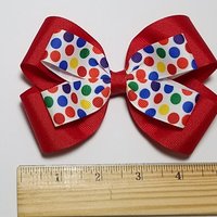 5" Rainbow Polka Dot 