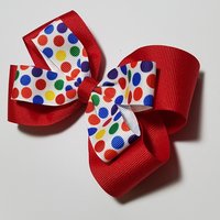 5" Rainbow Polka Dot 