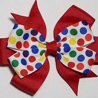 3.5" Rainbow Polka Dot 