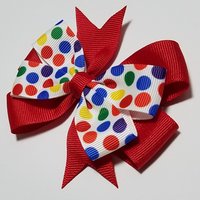 3.5" Rainbow Polka Dot 