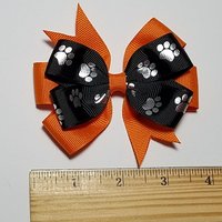 3.5" Metallic Silver Paw Print 