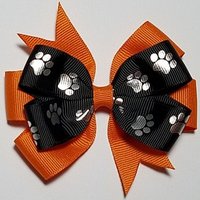 3.5" Metallic Silver Paw Print 