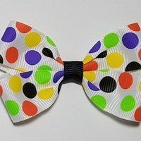 3" Halloween Polka Dot 