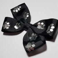 3" Metallic Silver Paw Print 