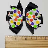 3.5" Halloween Polka Dot