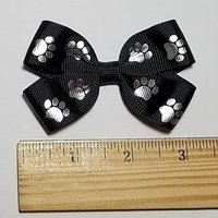 3" Metallic Silver Paw Print 