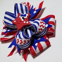 5" Patriotic Red White Blue Star 