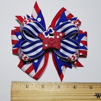 5" Patriotic Red White Blue Star 