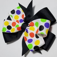 3.5" Halloween Polka Dot