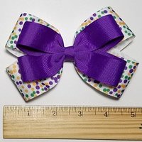 5" Mardi Gras Polka Dot 