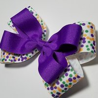 5" Mardi Gras Polka Dot 