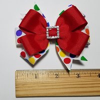 3.5" Rainbow Polka Dot 