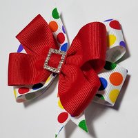 3.5" Rainbow Polka Dot 