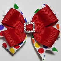3.5" Rainbow Polka Dot 