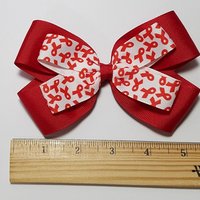 5" Red Awareness Ribbon 