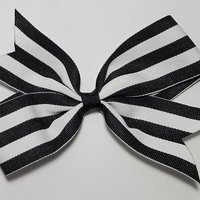 5" Black White Stripe 