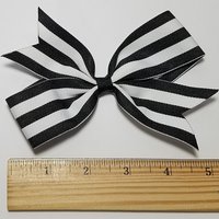 5" Black White Stripe 