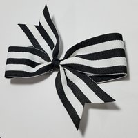 5" Black White Stripe 
