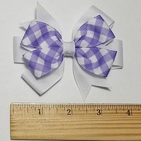 3.5"  Purple Gingham 