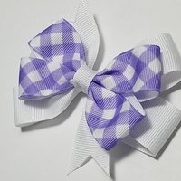 3.5"  Purple Gingham 