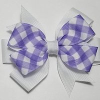 3.5"  Purple Gingham 