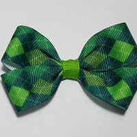 3" Green Argyle